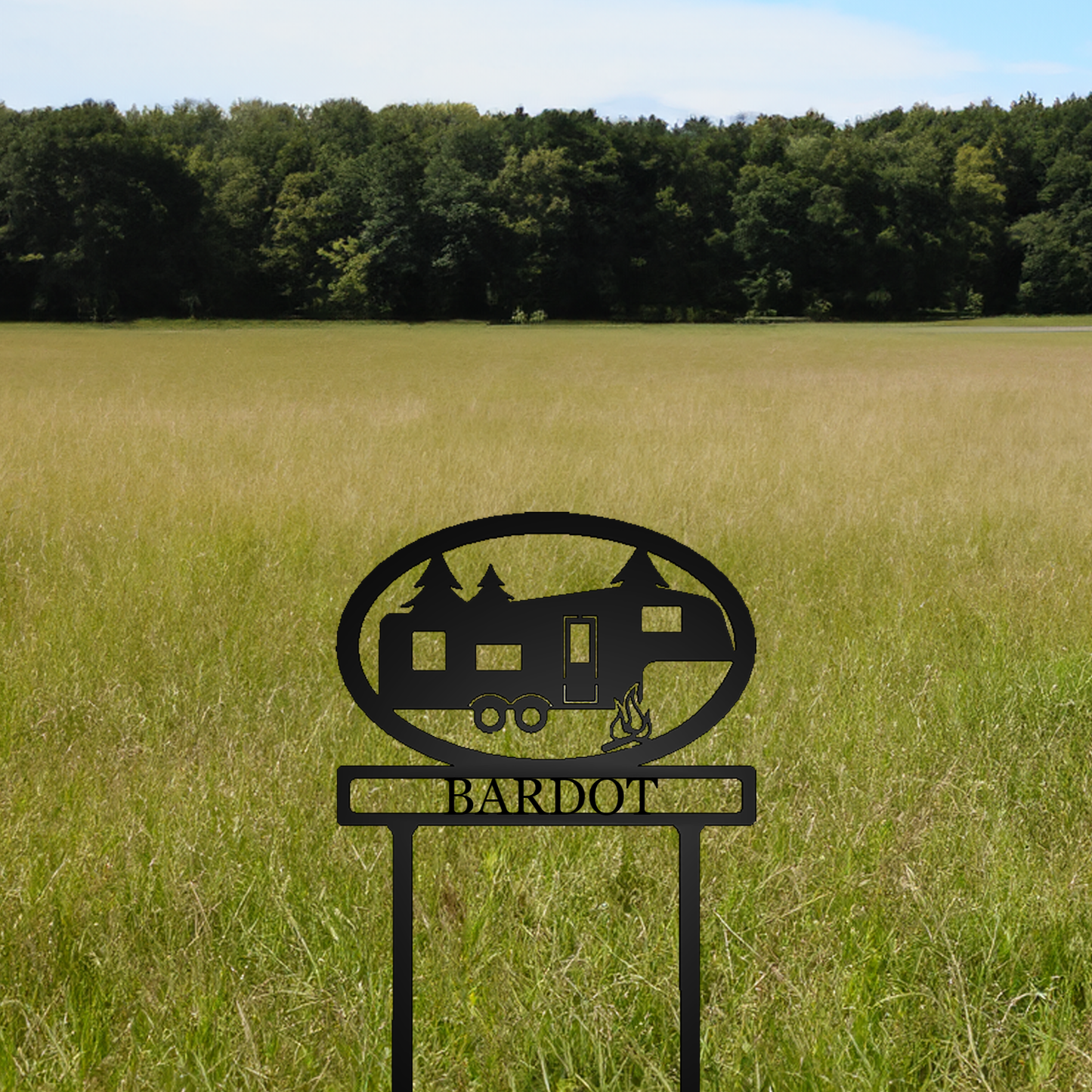 Fifth Wheel RV Camper Personalized Metal Sign