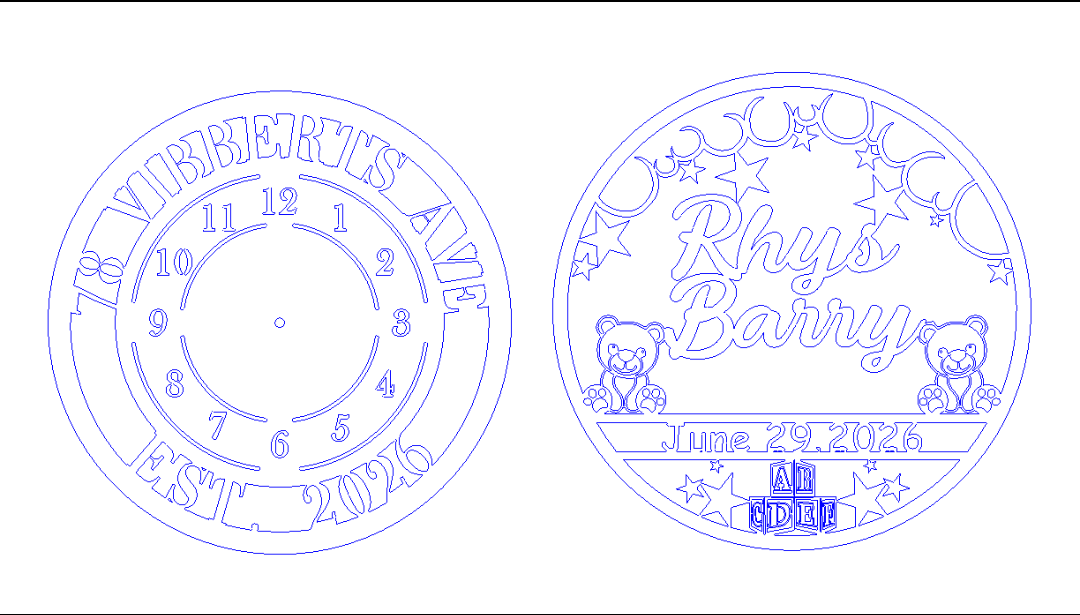 GLANVILLE - CLOCK/RHYS