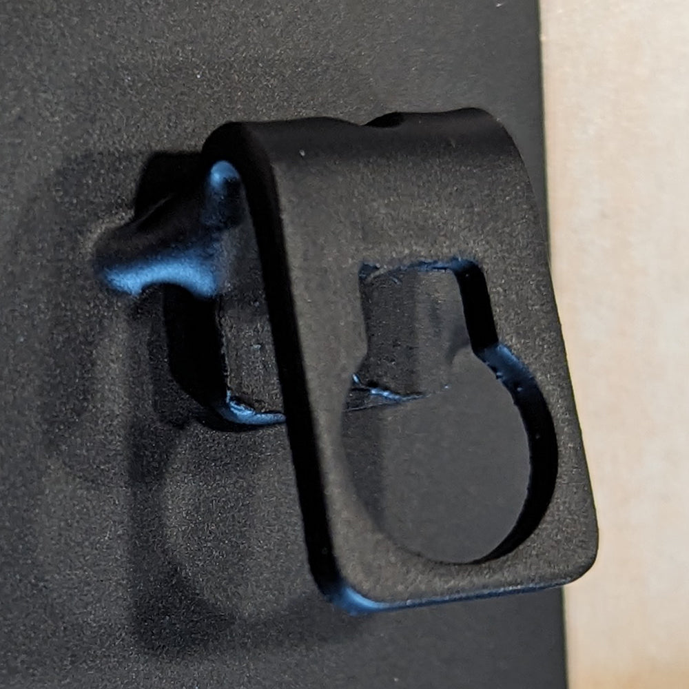 Family Script Metal Sign rear welded mount detail