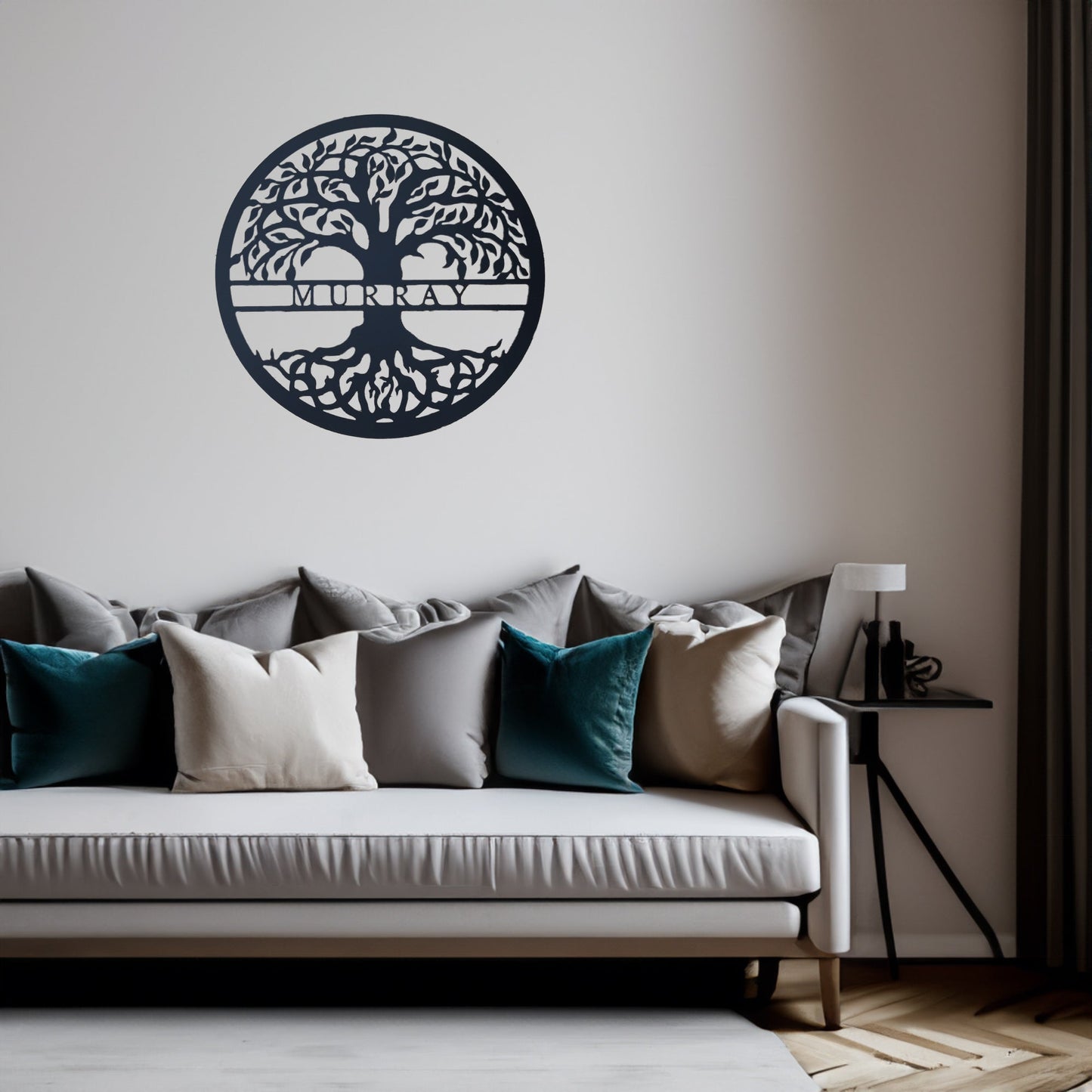 Tree of Life with Personalized Name Metal Sign
