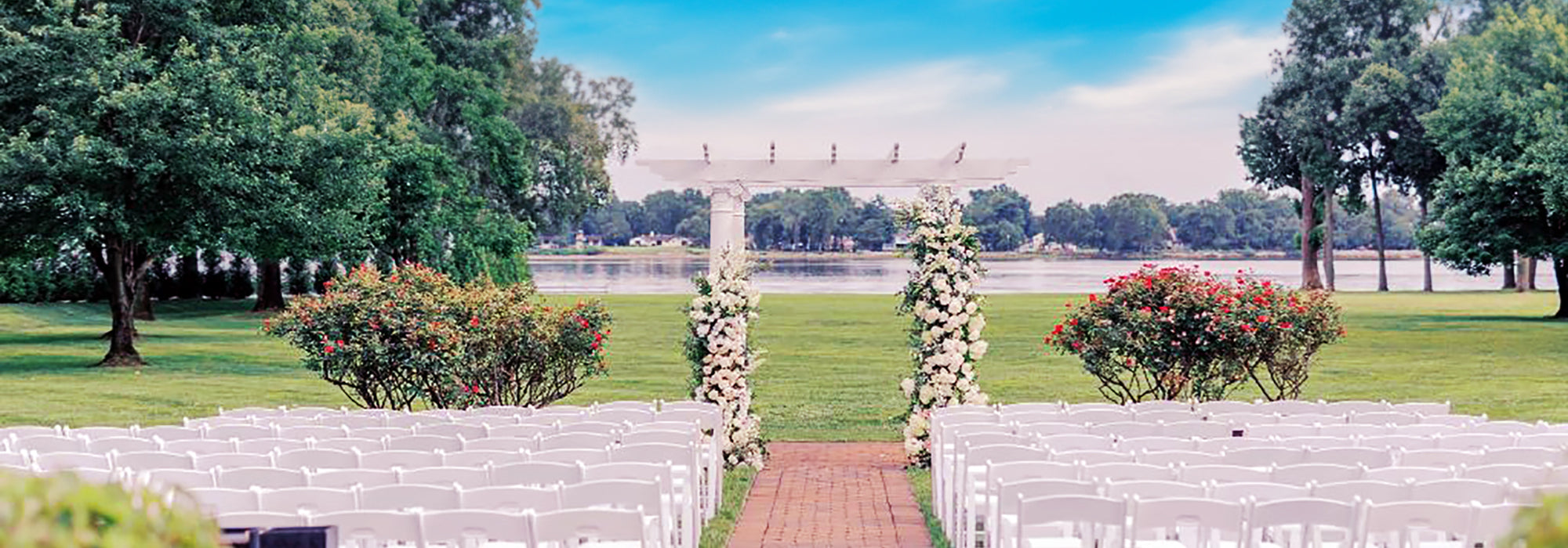 Panoramic view of a beautiful wedding venue Penn Ryn Bensalem Pennsylvania