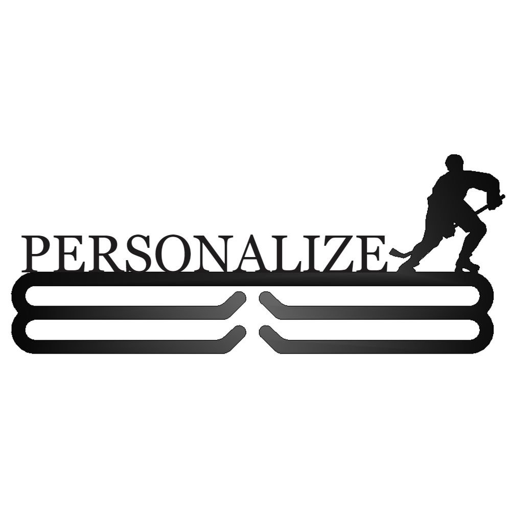 Personalized Ice Hockey Medal Hanger