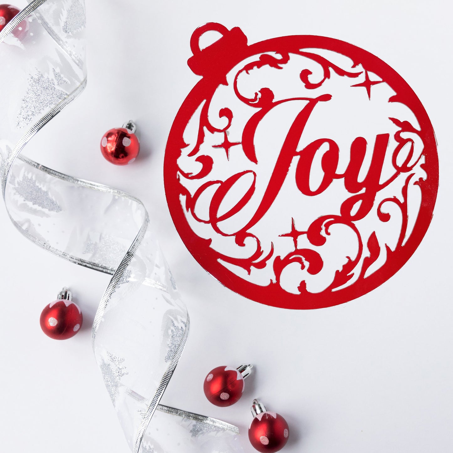 Joy Round Metal Sign