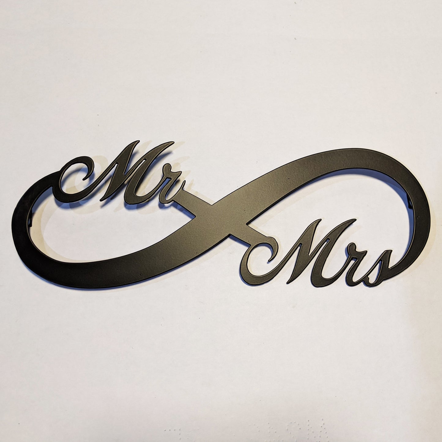 Mr. & Mrs. Infinity Metal Sign