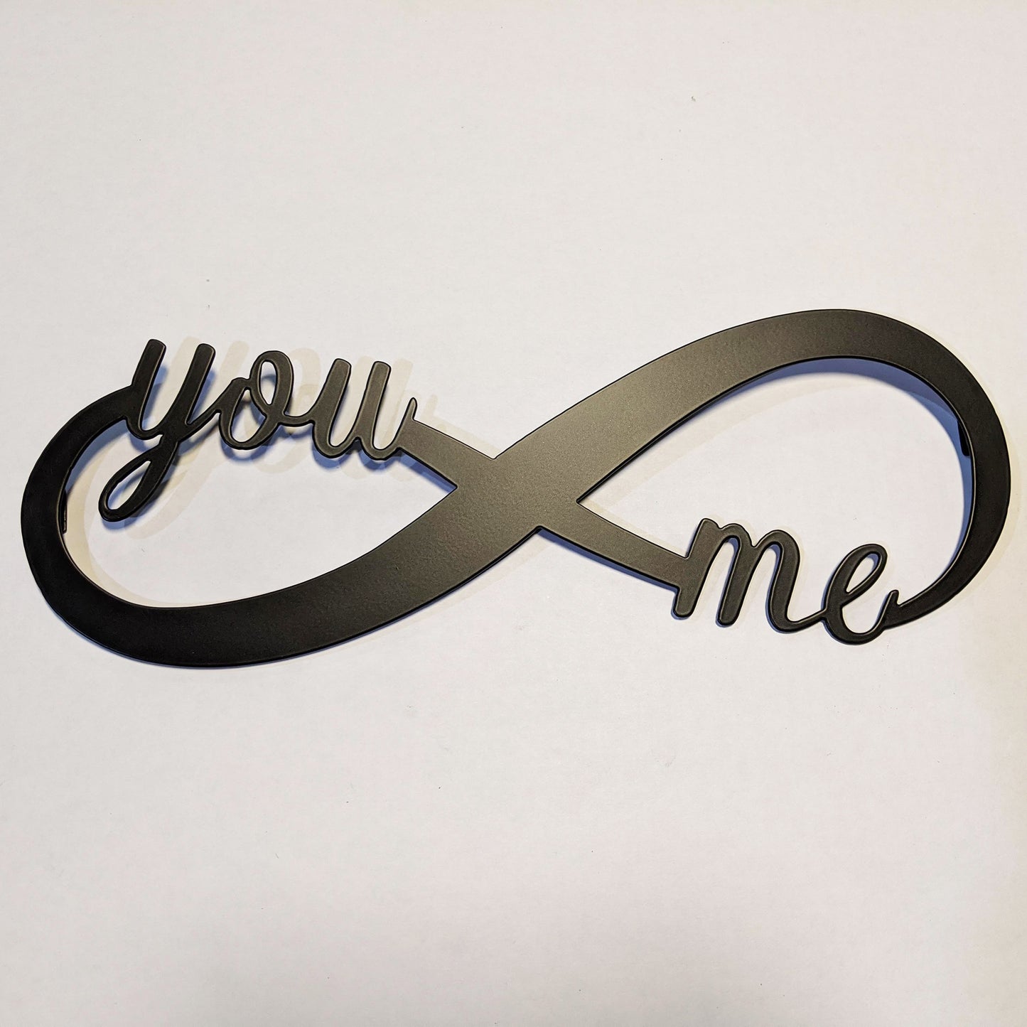 You & Me Infinity Metal Sign