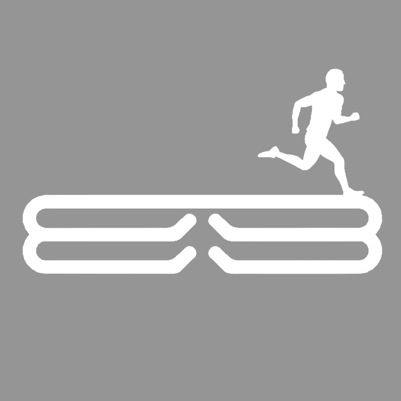Male Runner Silhouette Medal Rack - Steel Wall-Mounted Running Medal Hanger