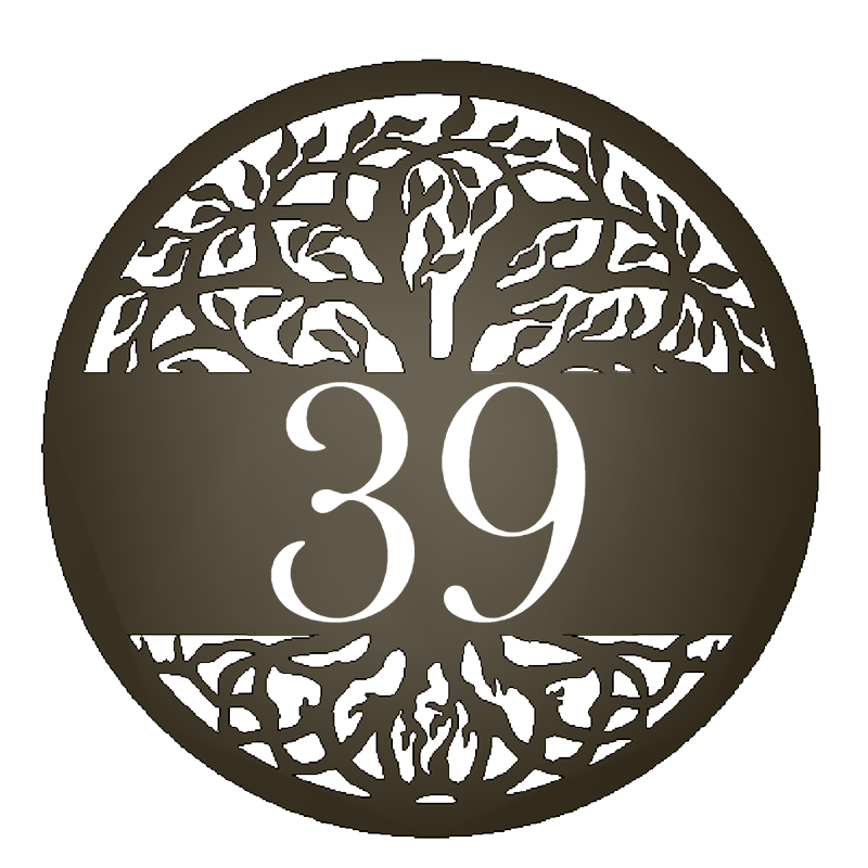 Tree of Life Personalized Round Address Sign Bronze #39