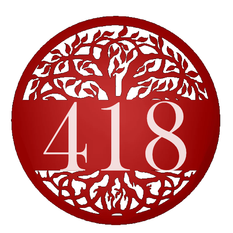 Tree of Life Personalized Round Address Sign Red #418
