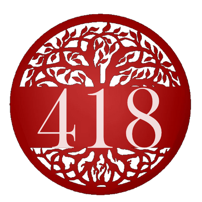 Tree of Life Personalized Round Address Sign Red #418