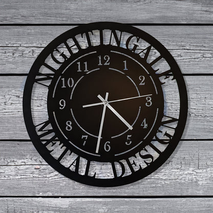 Modern Design Personalized Metal Wall Clock