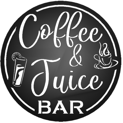 Coffee & Juice Bar Round Metal Wall Sign - Steel Wall Art for Homeowners or Business Owners