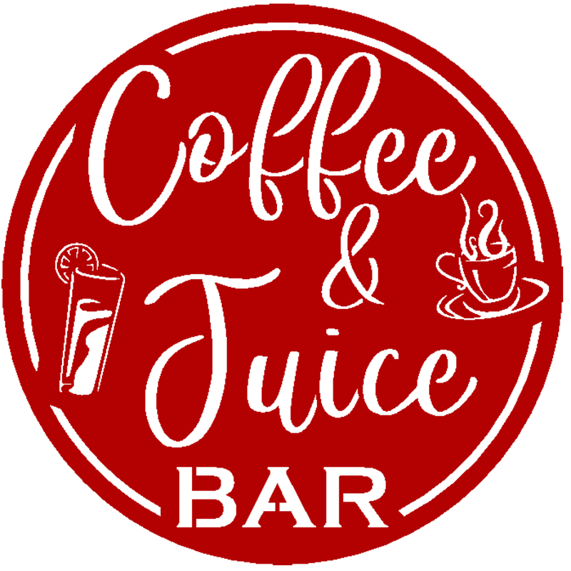 Coffee & Juice Bar Round Metal Wall Sign - Steel Wall Art for Homeowners or Business Owners