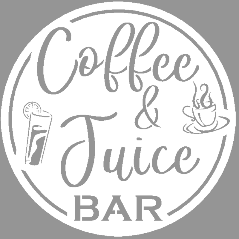 Coffee & Juice Bar Round Metal Wall Sign - Steel Wall Art for Homeowners or Business Owners