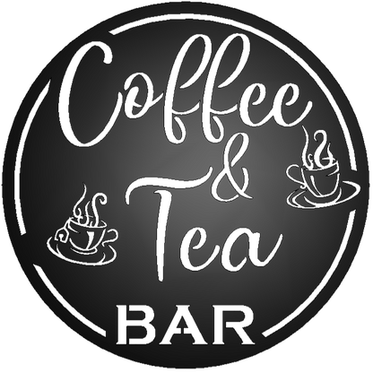 Coffee & Tea Bar Round Metal Wall Sign - Steel Wall Art for Homeowners or Business Owners