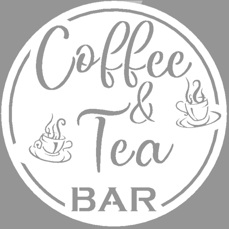 Coffee & Tea Bar Round Metal Wall Sign - Steel Wall Art for Homeowners or Business Owners