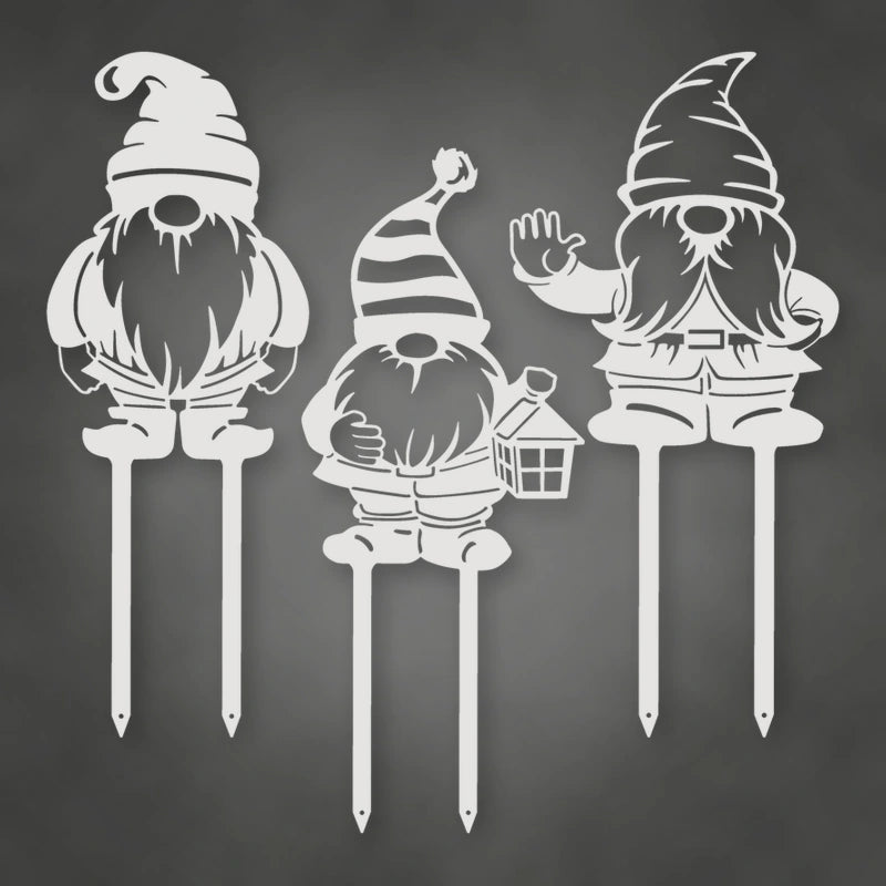 Gnomes shown in Gloss White powder coat finish.