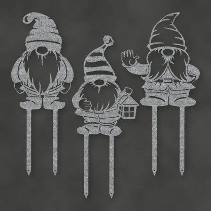 Gnomes Raw Steel / Rust animated finish preview Shopify Ready.