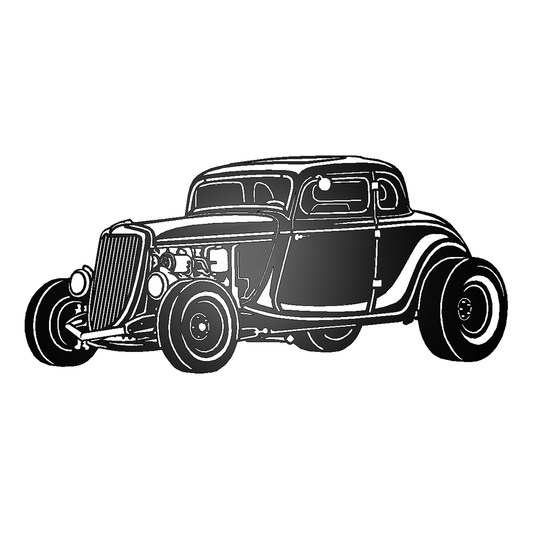 1934 Ford Coupe Hot Rod Silhouette
