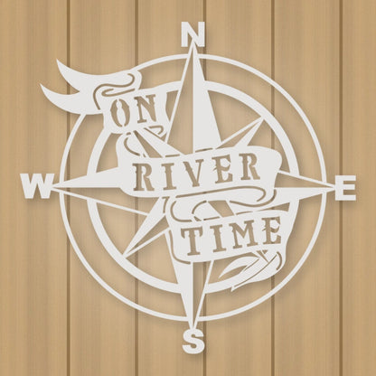 On River Time shown in Gloss White powder coat finish.
