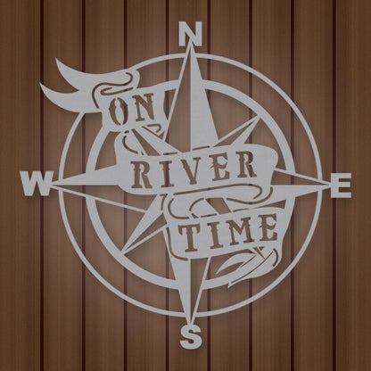 On River Time shown in Metallic Silver powder coat finish.