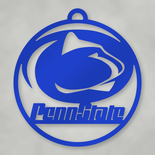 Penn State Ornament shown in Savannah Blue powder coat finish.