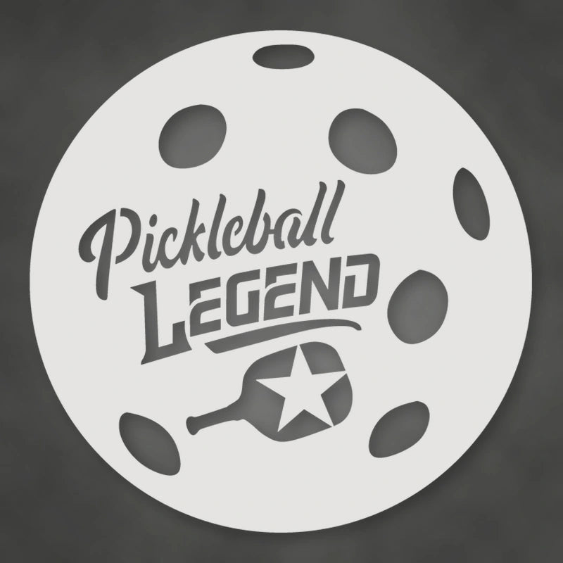 Pickleball Holiday Ornament shown in Gloss White powder coat finish.