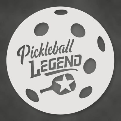 Pickleball Holiday Ornament shown in Gloss White powder coat finish.