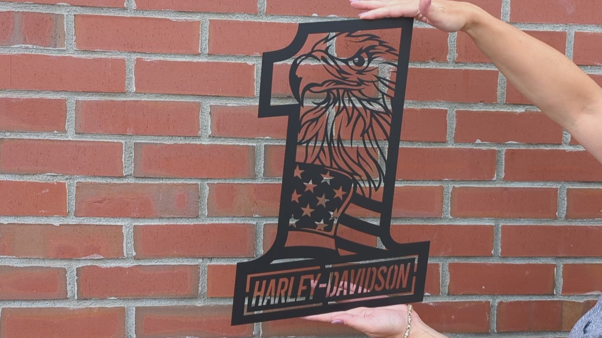 @*須様 Harley-Davidson Eagle Flame グラフィック Recommend item】 00's HARLEY-DAVIDSON eagle flame pattern l