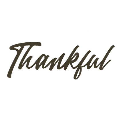 Thankful Script Metal Sign - Steel Wall Art - Inspirational Wall Hanging