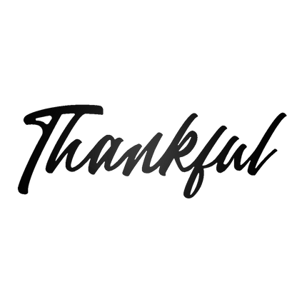 Thankful Script Metal Sign - Steel Wall Art - Inspirational Wall Hanging