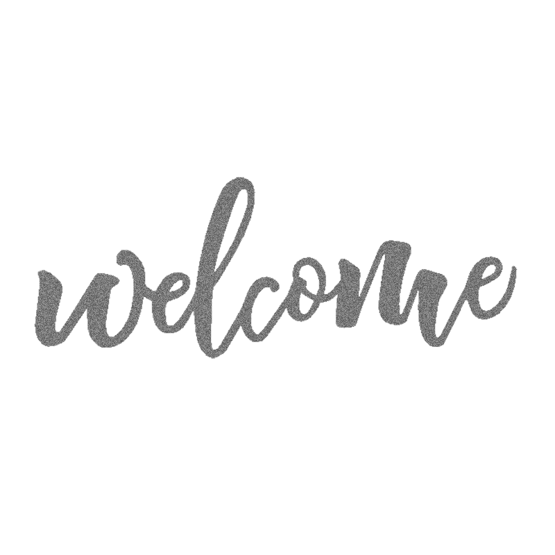 Welcome Script Metal Sign – Welcome Steel Wall Art