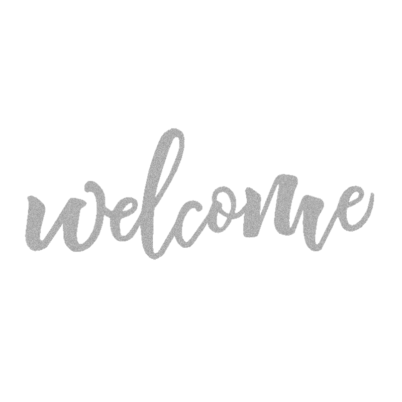 Welcome Script Metal Sign – Welcome Steel Wall Art