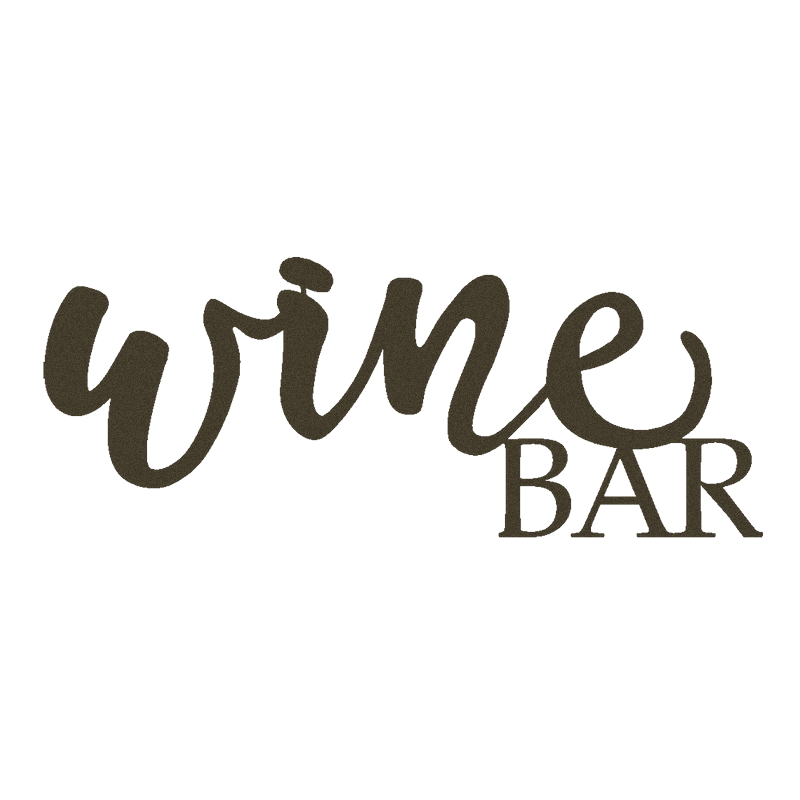 Wine Bar Script Metal Sign - Steel Wall Art