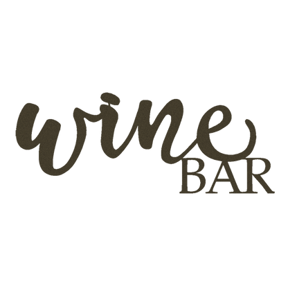 Wine Bar Script Metal Sign - Steel Wall Art