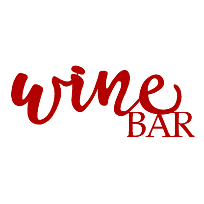 Wine Bar Script Metal Sign - Steel Wall Art