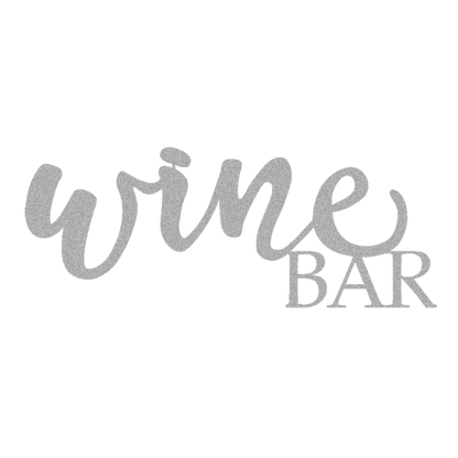 Wine Bar Script Metal Sign - Steel Wall Art