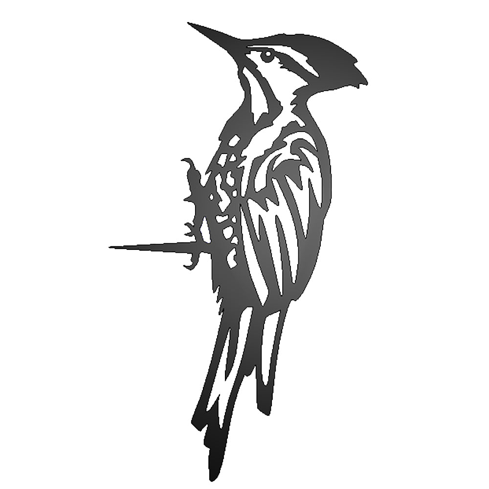 Woodpecker Metal Tree Sign