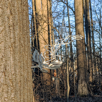 Hummingbird Metal Tree Sign