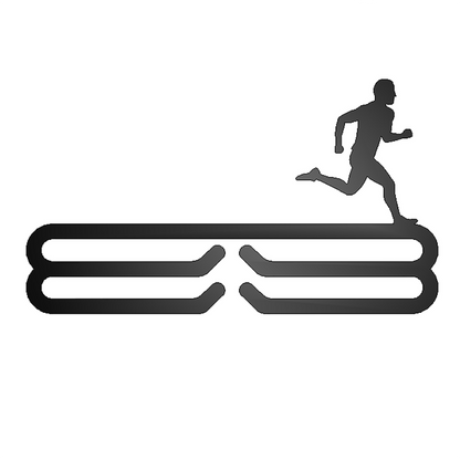 Male Runner Silhouette Medal Rack