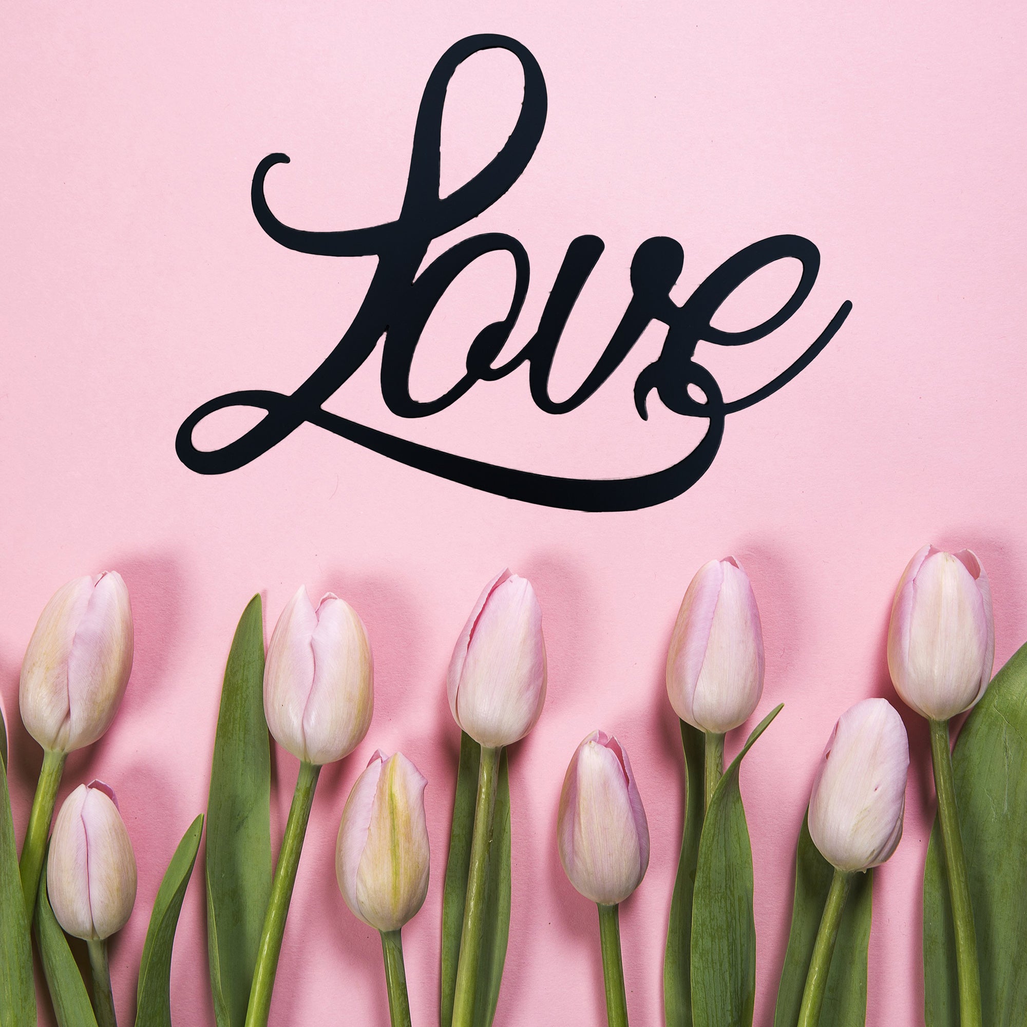 Love Script Metal Sign – Personalized Steel Wall Art, Indoor/Outdoor H ...