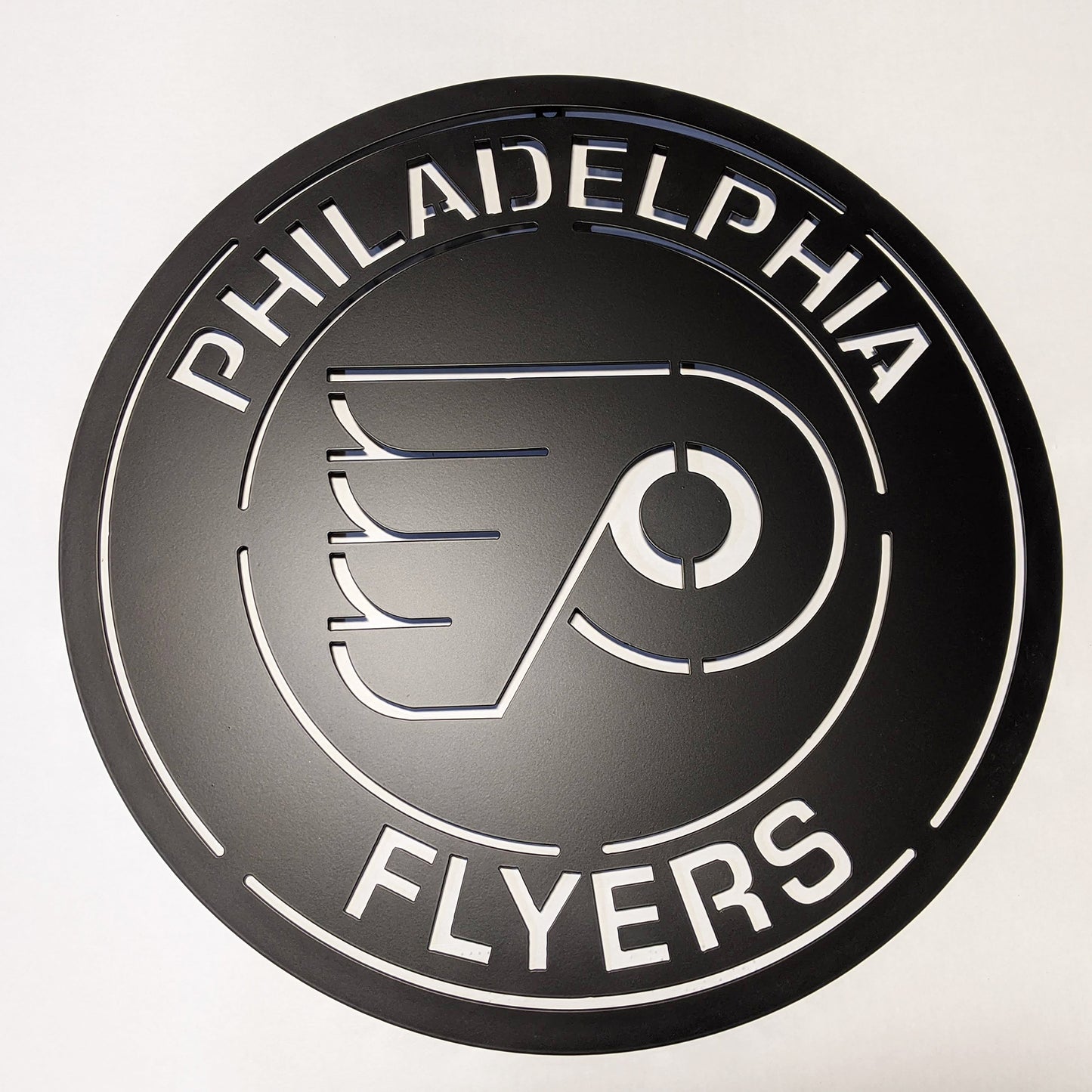 Flyers Logo Round Metal Sign