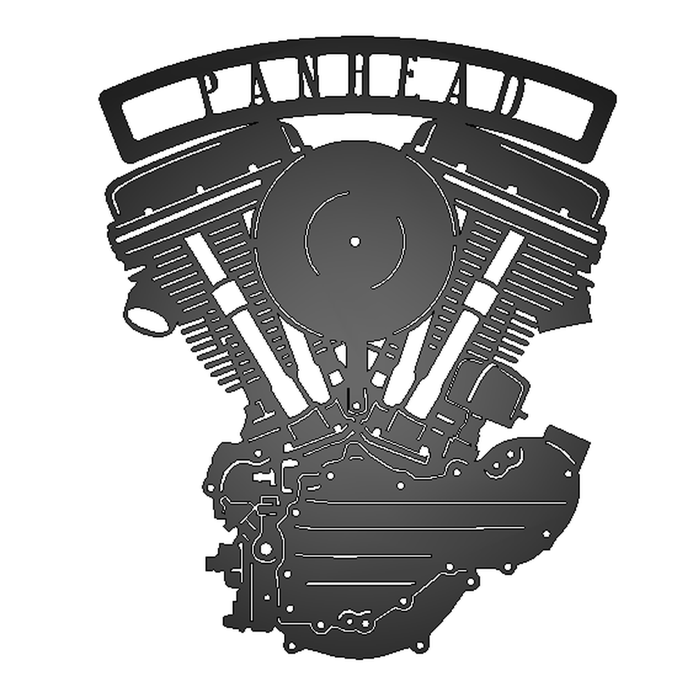 Panhead Engine Metal Garage Sign