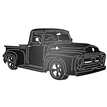 1956 Ford F100 Pickup Truck Metal Garage Sign