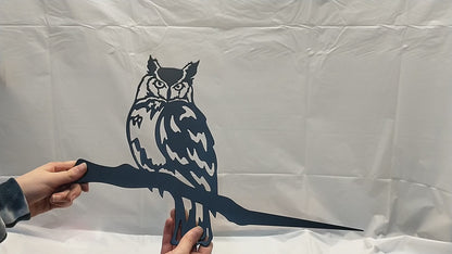 Owl Metal Tree Sign