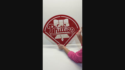 Phillies Logo Metal Sign