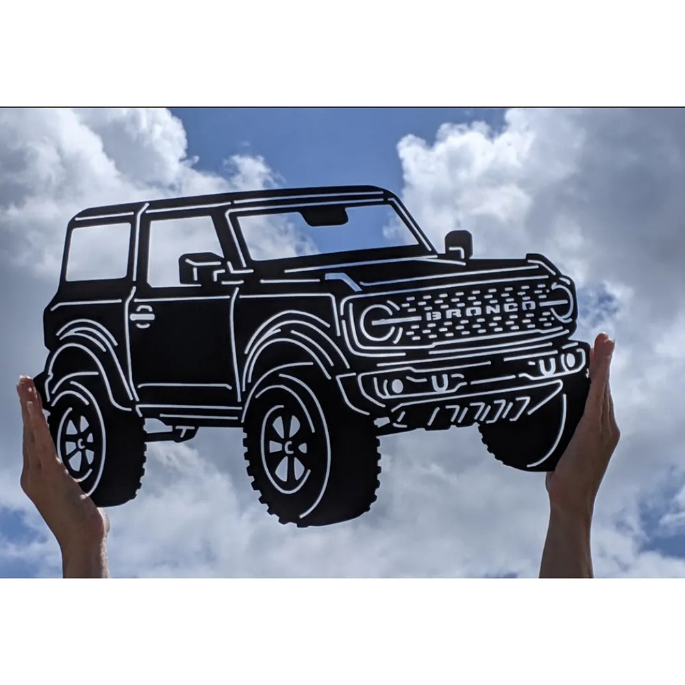 Ford Bronco 2021 Two Door Metal Sign