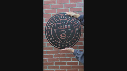 Philadelphia Union Soccer Metal Sign