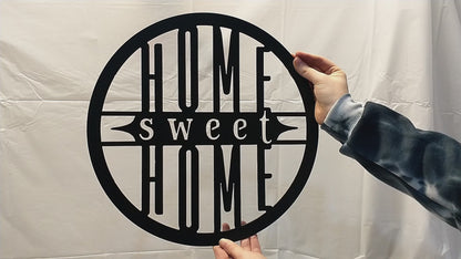 Home Sweet Home Sign - Bold Print