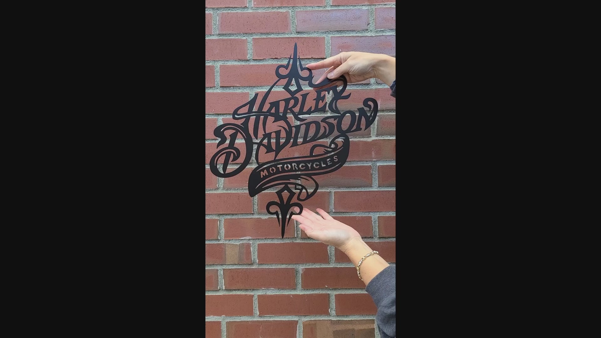 Nightingale Metal Design - Harley Davidson Rustic Metal Sign